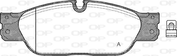 OPEN PARTS Комплект тормозных колодок, дисковый тормоз BPA0731.20